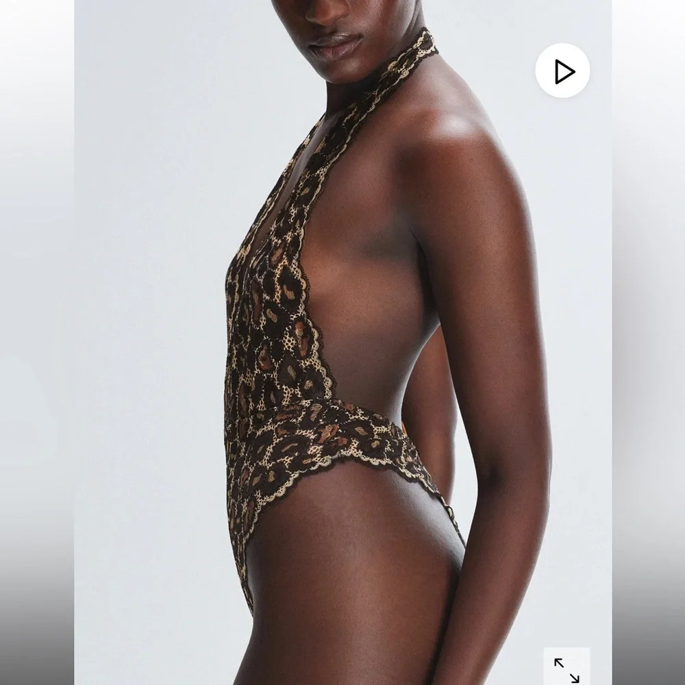 NEW IN PACKAGING Savage x Fenty On the Prowl Lace Teddy - Picture 4 of 8